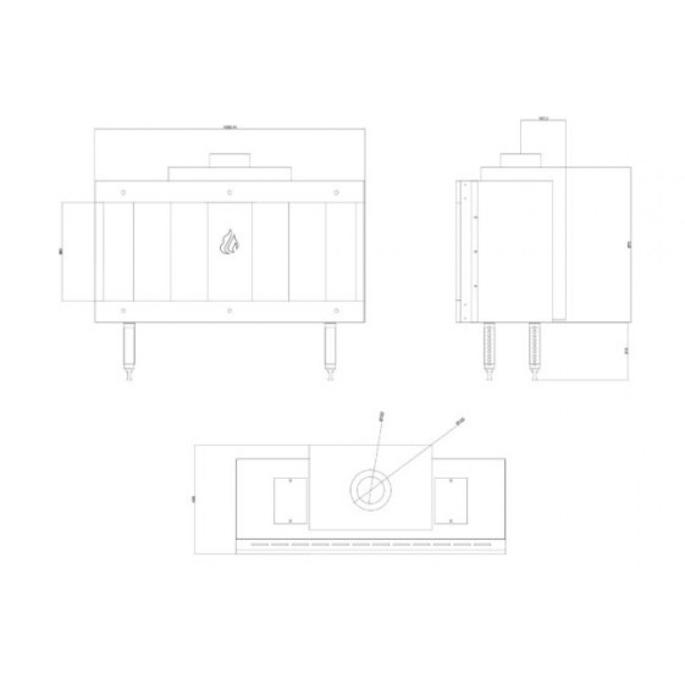 Gaskamin Balkan Energy GAS STRAIGHT 100, 10.2kW | Gaskaminer | Kaminer |