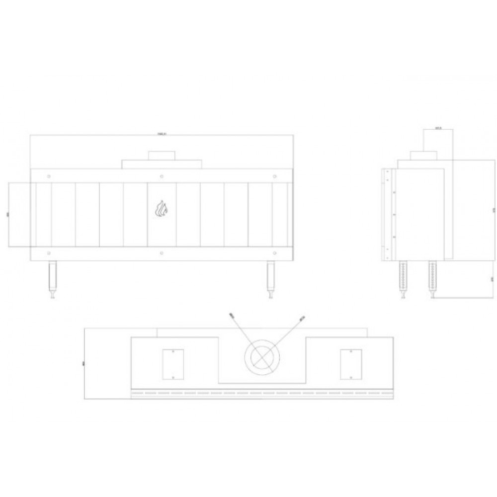 Gaskamin Balkan Energy GAS STRAIGHT 150, 13kW | Gaskaminer | Kaminer |