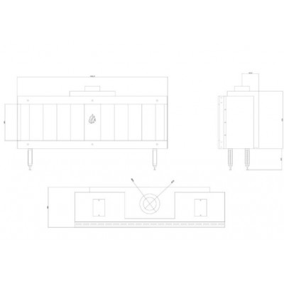Gaskamin Balkan Energy GAS STRAIGHT 150, 13kW - Gaskaminer