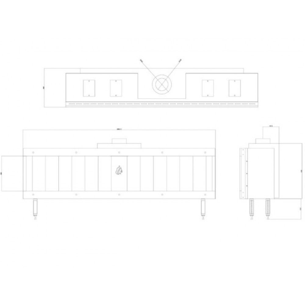 Gaskamin Balkan Energy GAS STRAIGHT 200, 17kW | Gaskaminer | Kaminer |