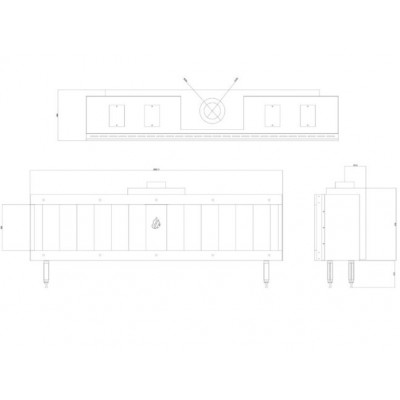 Gaskamin Balkan Energy GAS STRAIGHT 200, 17kW - Gaskaminer