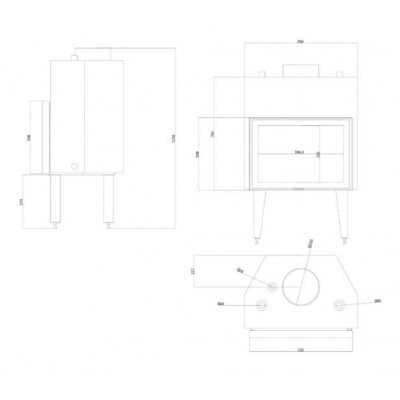 Vattenmantlad kamininsats Velmora Fire ATS STABLE HYDRO 700, 24.56kW - Produktjämförelse