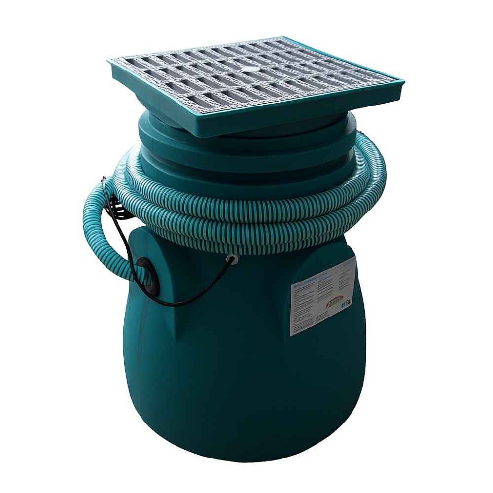 Avloppspumpstation med TWINGO 300-pump för inbyggnad – kapacitet 75 l, effekt 0,33 kW, flöde 0,15 m³/h, lyfthöjd 5,8 m | Dränkbar pump | Vattenpump |