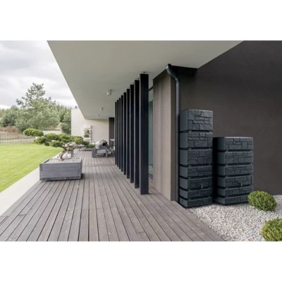 Regnvattentanken Prosperplast Arves Tower Stone, 350L, Antracit - Regnvattentankar