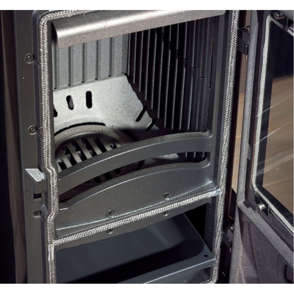 Italiensk gjutjärnskamin La Nordica Super Junior, grön, 5.7kW | Gjutjärnskaminer | Braskaminer |