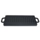 Dubbelsidig gjutjärn grillplatta, 43x23 cm | Gjutjärnsplåt |  |