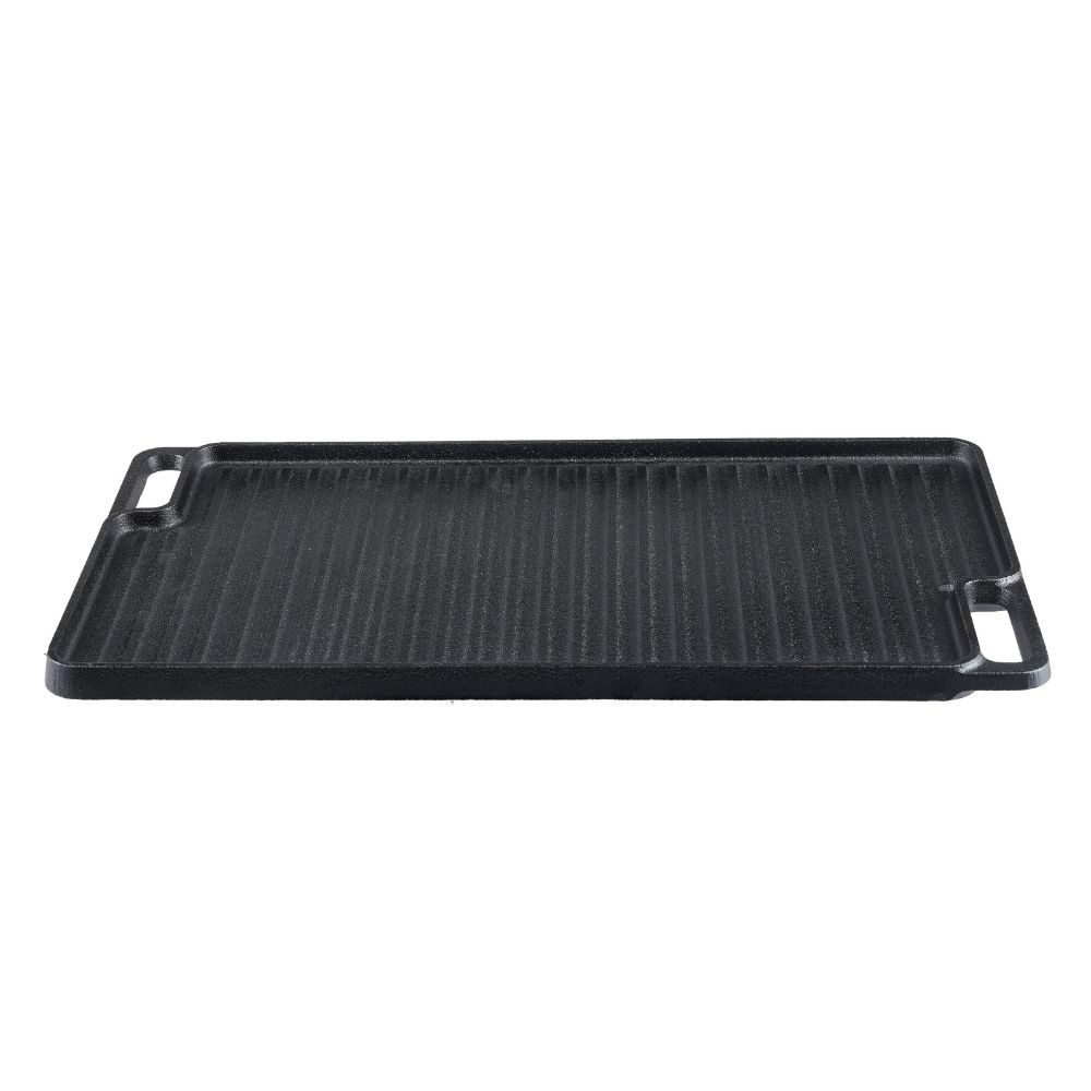 Dubbelsidig gjutjärn grillplatta, 46x26 cm | Gjutjärnsplåt |  |