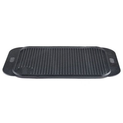Dubbelsidig gjutjärn grillplatta, 48x26 cm - Produktjämförelse