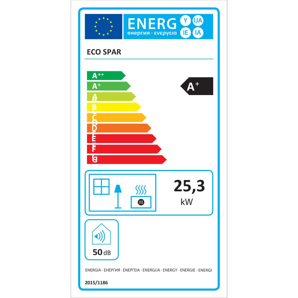Vattenmantlad pelletskamin Eco Spar Auriga, 25kW | Vattenmantlade pelletskaminer | Pelletskaminer |