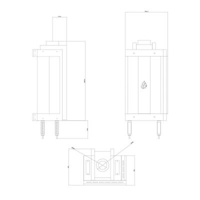 Gaskamin Velmora Fire GAS STANDING CORNER, 3.9kW - 6.0kW - Gaskaminer