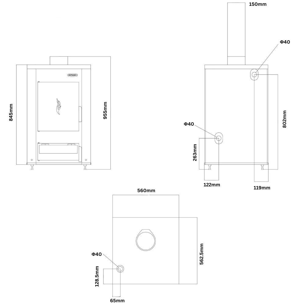 Vedpanna Balkan Energy ATS HYDRO, 20 kW | Vedpannor |  |