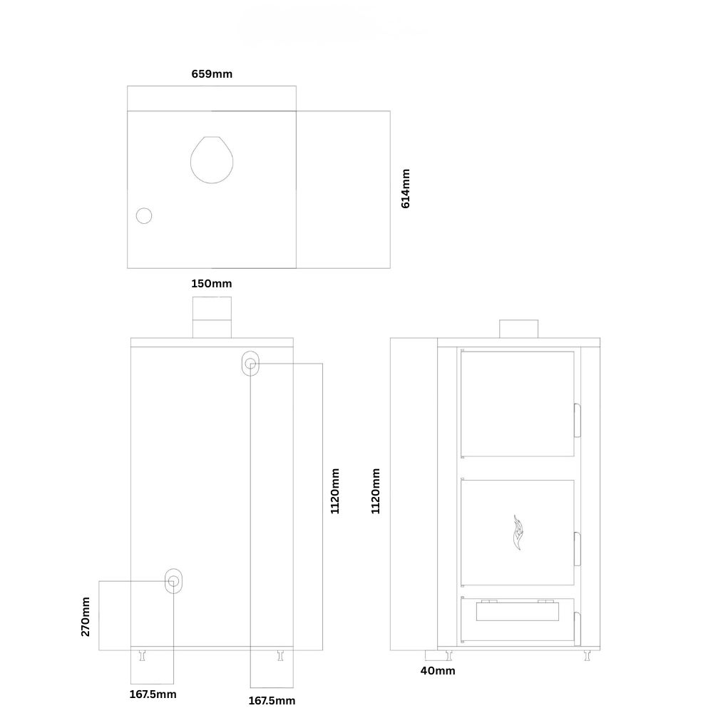 Vedpanna Balkan Energy ATS HYDRO, 40 kW | Vedpannor |  |