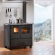 Italiensk vedspis La Nordica Family 4.5, svart, 7.5kW | Vedspisar / Vedspisar med ugn |  |