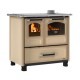 Italiensk vedspis La Nordica Family 4.5 brun, 7.5kW | Vedspisar / Vedspisar med ugn |  |