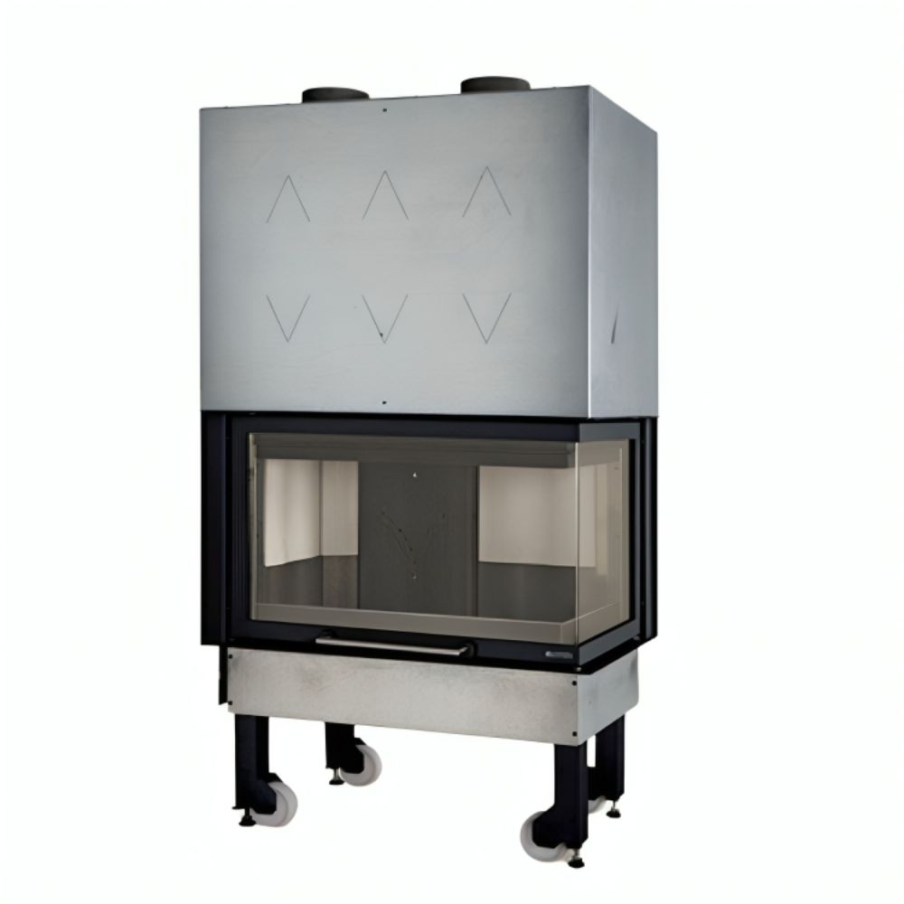 Italiensk gjutjärnsinsatskamin La Nordica Monoblocco 800 Angolo rätt, 10.0kW | Insatskaminer |  |