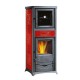 Italiensk braskamin med ugn La Nordica Rossella Plus Forno Evo, röd, 9.4kW | Braskaminer |  |