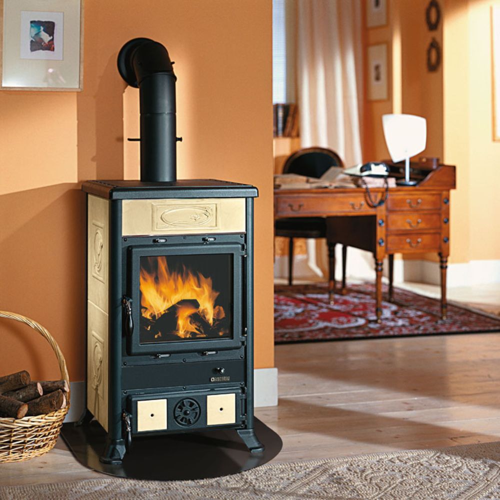 Italiensk braskamin La Nordica Rossella R1, ecru, 9kW | Braskaminer |  |