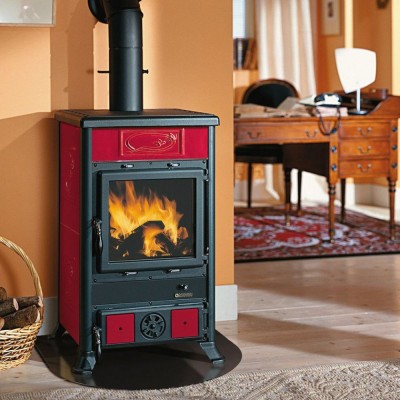 Italiensk braskamin La Nordica Rossella R1, röd, 9kW - La Nordica