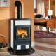 Italiensk braskamin La Nordica Rossella R1, vit, 9kW | Braskaminer |  |