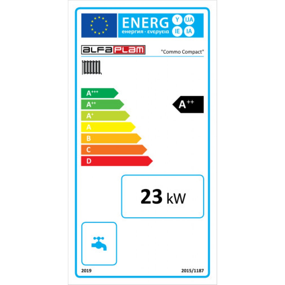 Pelletspanna Alfa Plam Commo Compact, 23kW | Pelletspannor | Pellets |