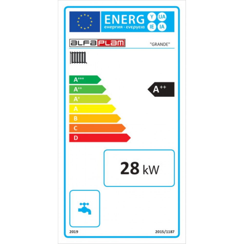 Pelletspanna Alfa Plam Grande, 28kW | Pelletspannor | Pellets |