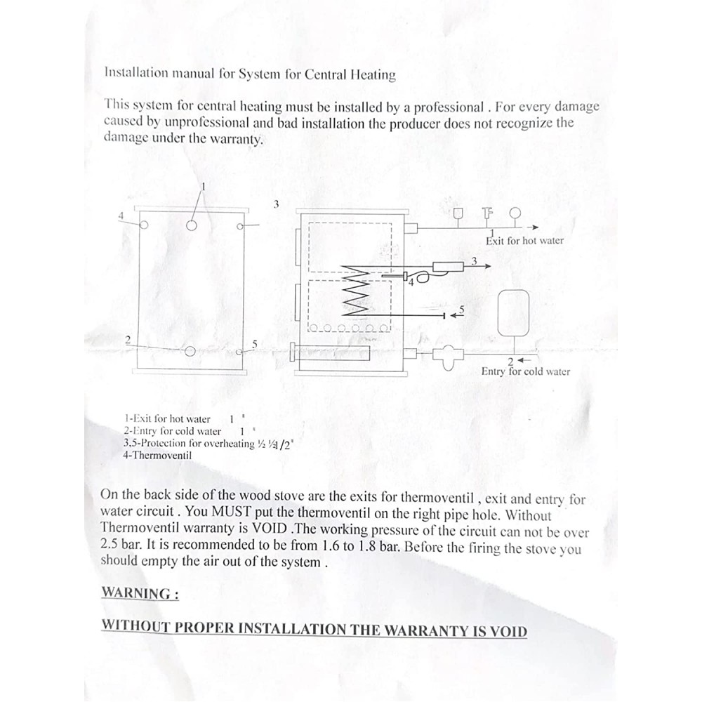 Vattenmantlad vedspis med ugn Horvat Polar HTTE, 28 kW | Vedspisar / Vedspisar med ugn |  |