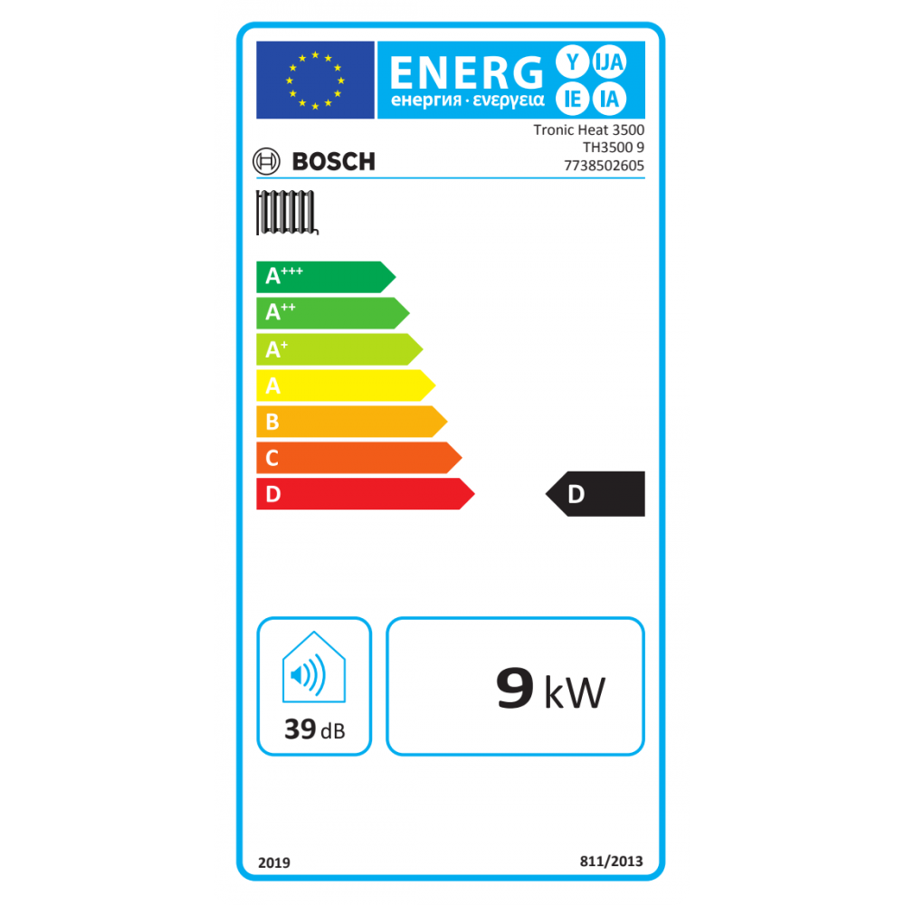 Elpanna för uppvärmning och varmvatten, Bosch TRONIC HEAT 3500, 9 kW | Elpannor |  |