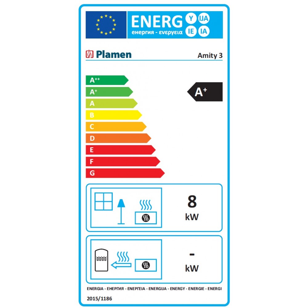 Braskamin Plamen Amity 3, 8kW | Braskaminer |  |