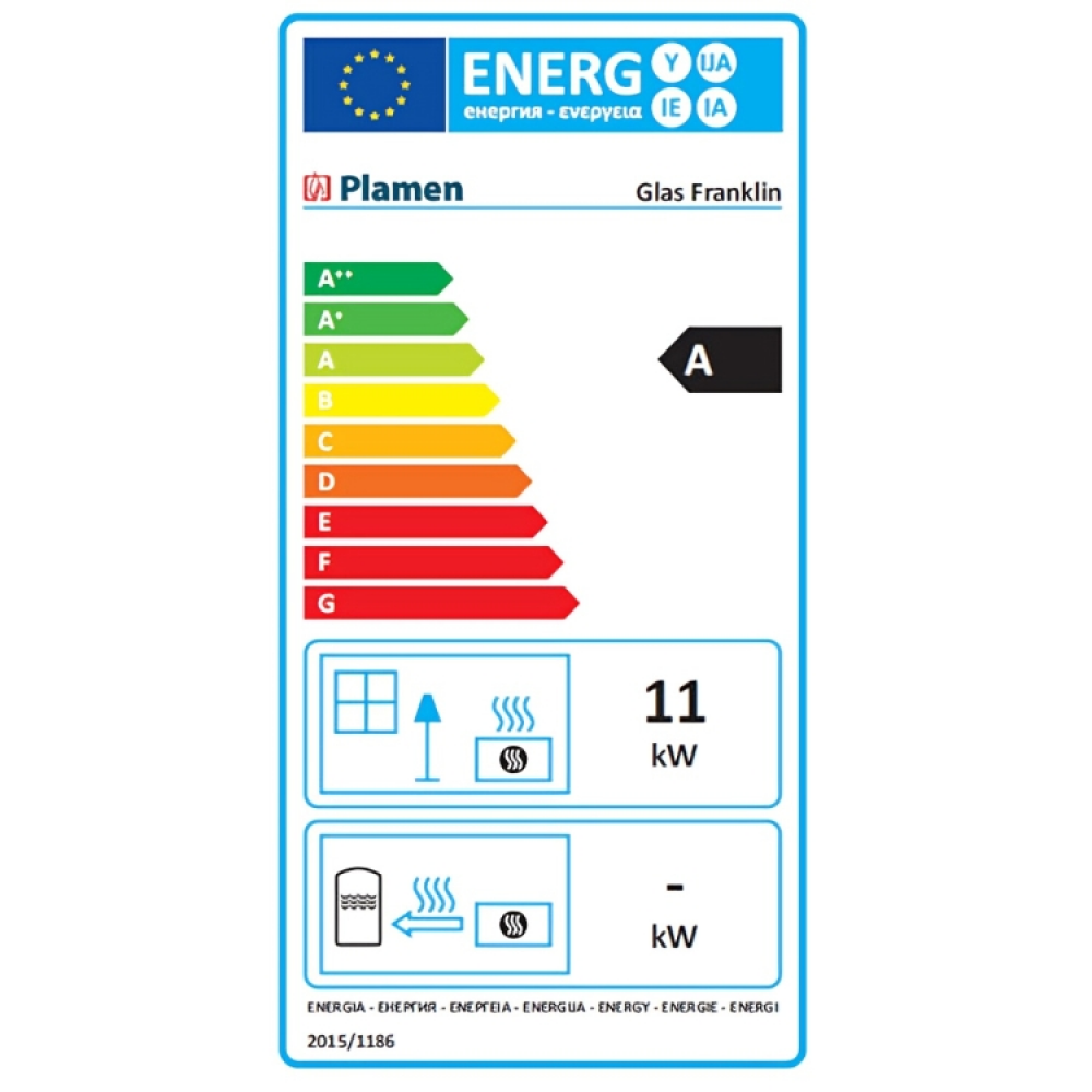 Braskamin Plamen Glas Franklin 11kW | Braskaminer |  |