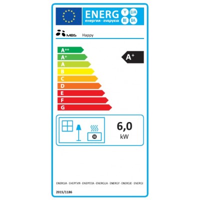 Braskamin MBS Happy, Röd, 6 kW  - Produktjämförelse