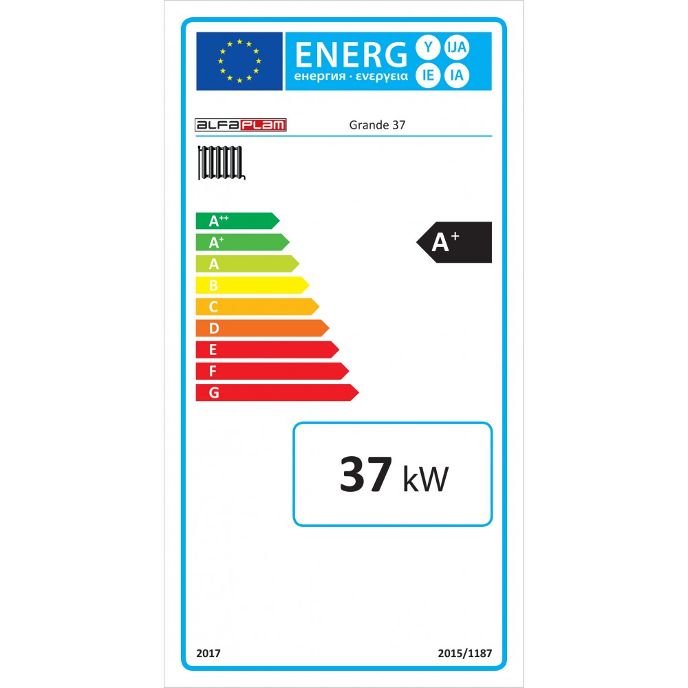 Pelletspanna Alfa Plam Grande 37, 37kW | Pelletspannor | Pellets |