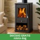 Braskamin Balkan Energy Bianca, 8.5 kW | Luftbraskaminer | Braskaminer |