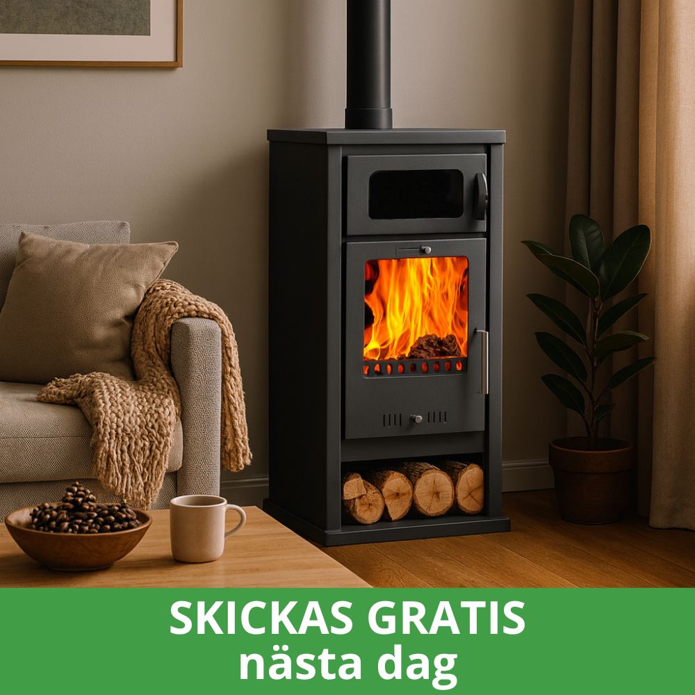 Braskamin med ugn Balkan Energy Troy, 7.8 kW | Luftbraskaminer | Braskaminer |