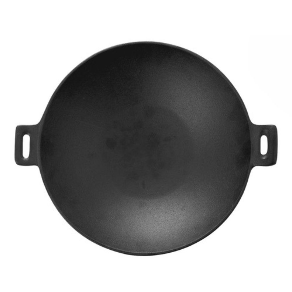 Gjutjärnspanna wok, Ф24 | Platt gjutjärnspanna | Gjutjärnspanna |