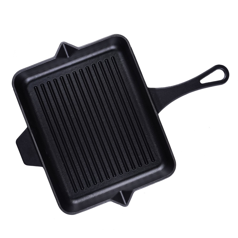 Emaljerad gjutjärnspanna grill Hosse, Black Onyx, 26x32cm | Gjutjärnspanna grill | Gjutjärnspanna |