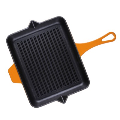Emaljerad gjutjärnspanna grill Hosse, Dijon, 26x32cm - Gjutjärnspanna