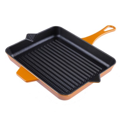 Emaljerad gjutjärnspanna grill Hosse, Dijon, 26x32cm - Gjutjärnspanna