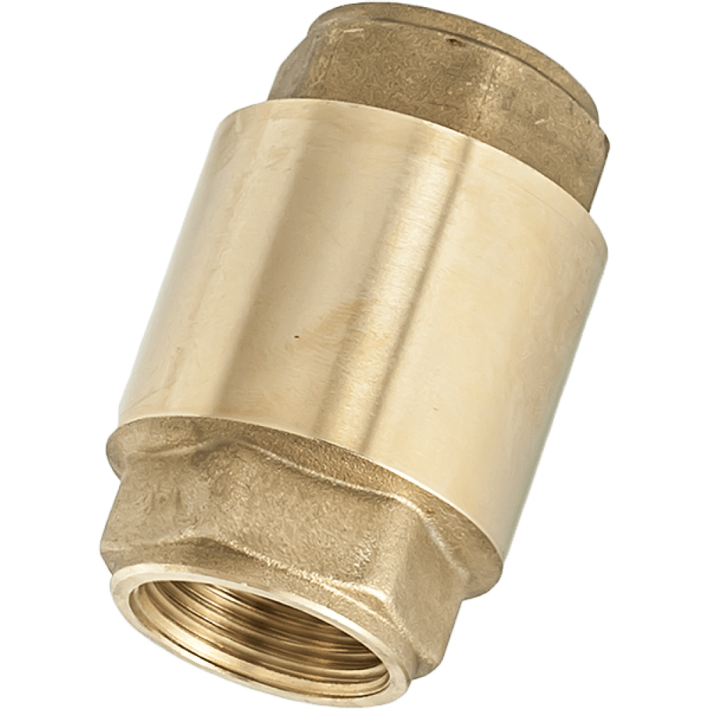 Fjäderbelastad backventil med metallskiva Hydro - mässing - 0404884 - Storlek (tum): 1" | Vattenpump | Centralvärme |