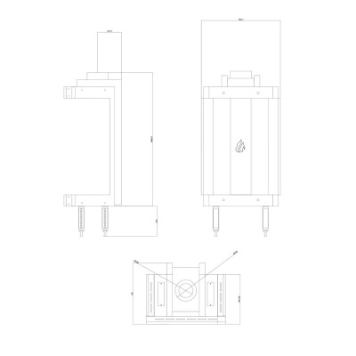Gaskamin Velmora Fire GAS STANDING PANORAMA, 3.9kW - 6.0kW - Gaskaminer