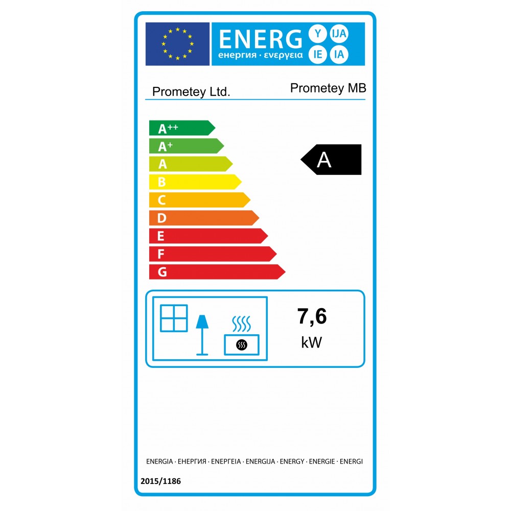 Braskamin Prometey “Metal top”, 7.6kW | Braskaminer |  |