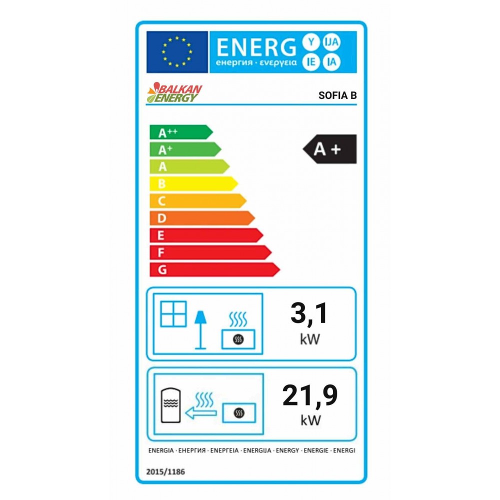 Pelletspanna Balkan Energy Sofia B, 25kW | Pelletspannor | Pellets |