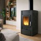 Vattenmantlad braskamin Velmora Fire ATS HYDRO svart, 25kW | Vedspisar / Vedspisar med ugn |  |