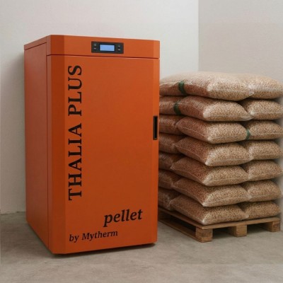 Pelletspanna Mytherm Thalia Plus 18 orange, 18kW - Pelletskaminer