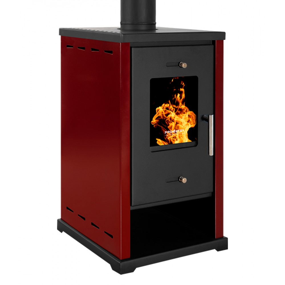 Braskamin Prometey EKO Mini Bordeaux, 6.4 kW | Braskaminer |  |