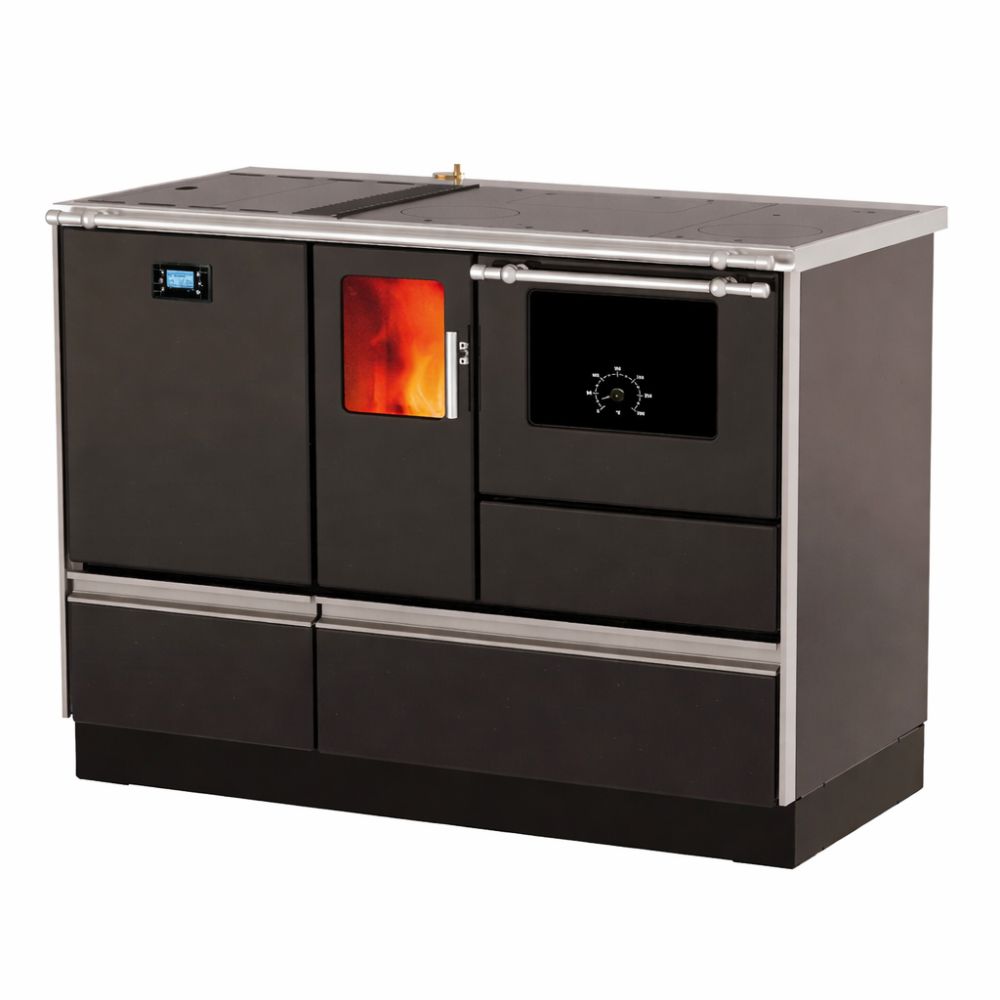 Vattenmantlad pellets spis Alfa Plam Alfa Term 20 Pellet Antracit, 20kW | Pellets spisar | Pellets |