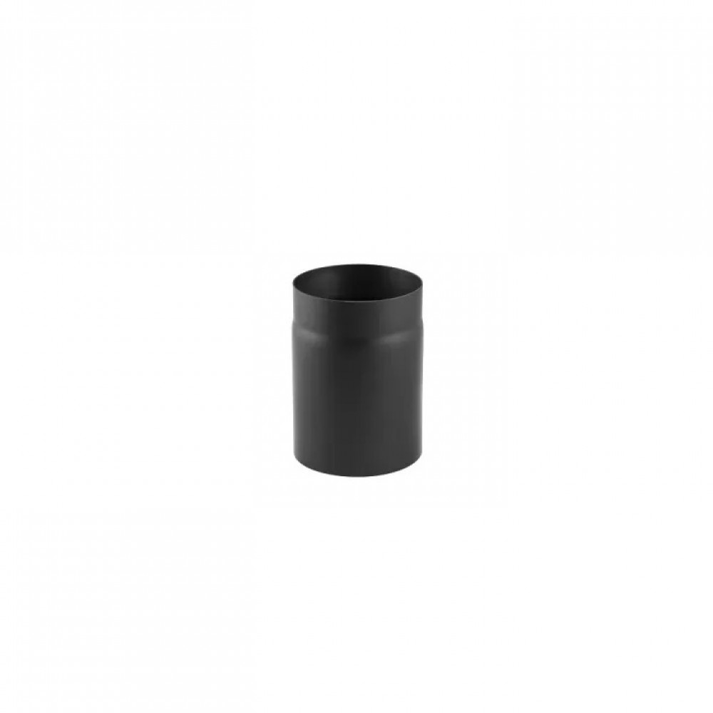 Svart stål Rökrör PARKANEX, Rak, Längd 0.25m, Ø130, Tjocklek 2 mm | Spisrör | Skorstenar |