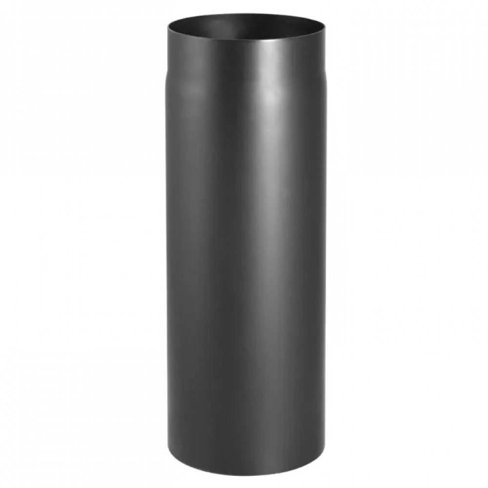 Svart stål Rökrör PARKANEX, Rak, Längd 0.5m, Ø130, Tjocklek 2 mm | Spisrör | Skorstenar |