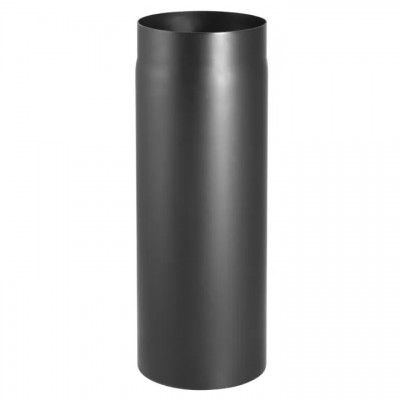 Svart stål Rökrör PARKANEX, Rak, Längd 0.5m, Ø130, Tjocklek 2 mm - Skorstenar