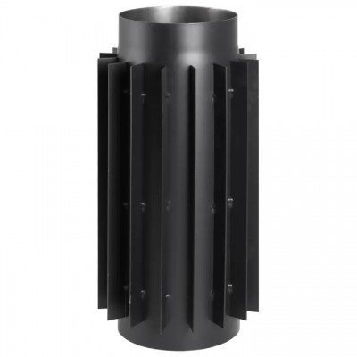 Radiator PARKANEX, Stål, Svart, Ø 130 mm, Tjocklek 2 mm - Skorstenar