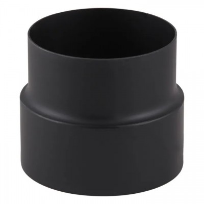 Skorstensanslutning / Adapter för skorstensrör PARKANEX, Stål, Svart, Ø120-130, Tjocklek 2 mm - Skorstenar